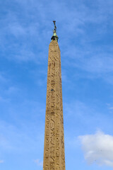 Obelisk at Piazza del Popolo in Rome, Italy	
