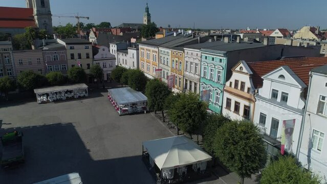 Market Square Old Town Leszno Aerial View Poland