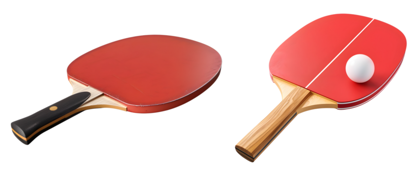 ping pong racket isolated png on transparent background
