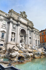 View of Trevi Fountain in Rome, Italy	

