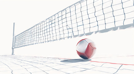 Volleyball background graphics template