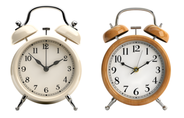 simple desk alarm clocks isolated png on transparent background