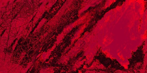 Red grunge wall texture winter love scratch the old wall vintage surface live dark black red light...