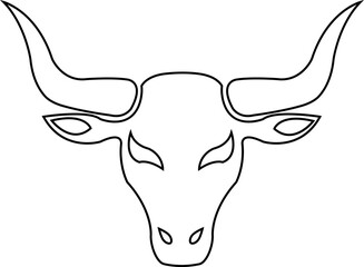 texas, longhorn, head, svg file 
