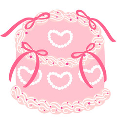 Coquette vintage cake 