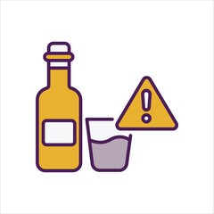 Alcohol icon editable stock vector stock