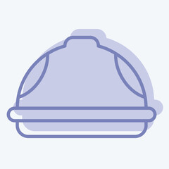 Icon Helmet. related to Carpentry symbol. two tone style. simple design editable. simple illustration