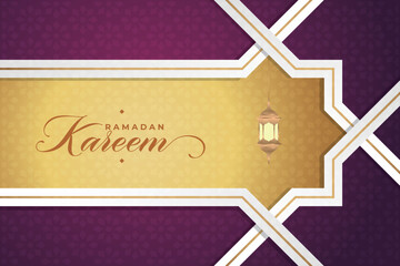 Vector elegant luxurious ramadan, eid al-fitr, islamic background decorative greeting card