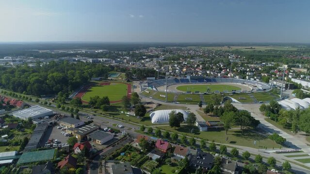 Beautiful Panorama Stadium Leszno Aerial View Poland