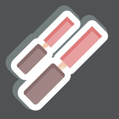 Sticker Wood Chisel. related to Carpentry symbol. simple design editable. simple illustration