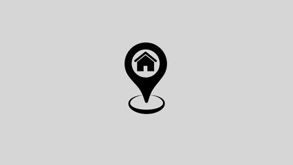 location icon. Point illustration sign. Position symbol. Place logo.