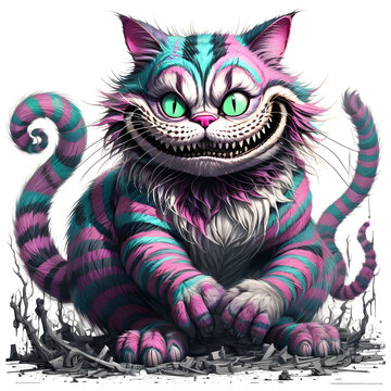 A stunningly intricate cheshire cat