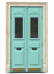 Entrance classic doors for the house