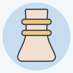 Icon Chemex. related to Coffee symbol. color mate style. simple design editable. simple illustration