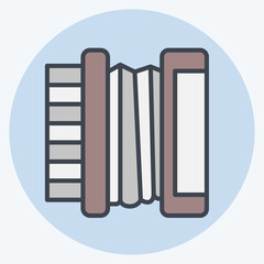 Icon Accordion. related to Russia symbol. color mate style. simple design editable. simple illustration