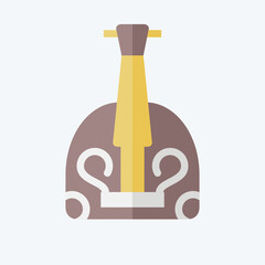 Icon Balalaika. related to Russia symbol. flat style. simple design editable. simple illustration