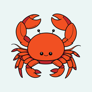 Crab Illustration, Expensive Seafood Crab Illustration vector Art