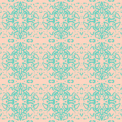 Blue and white watercolor ornament painted with watercolor on paper.