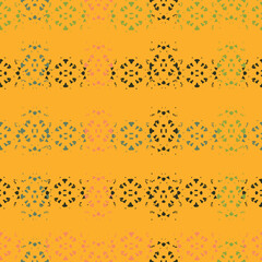 Old wallpaper on the wall.