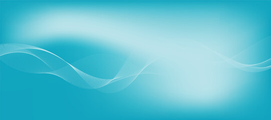 Abstract vector background with blue wavy lines. Blue wave background. Blue lines vector illustration. Curved wave. Abstract wave element for design.