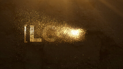 Particles Gold Logo