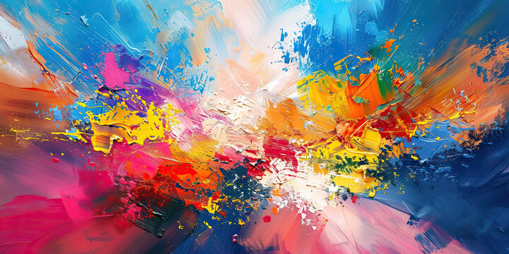 Cloudscape Serenity: Peaceful view of clouds floating in the sky, fostering a sense of calmness and tranquility. Watercolor Strokes