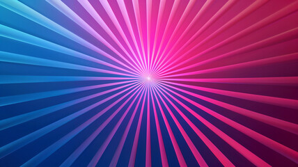 Bright purple sunburst background. Rays diverging from a central point. Abstract graphic design...