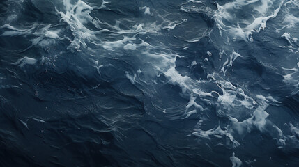 close up image of stormy sea water background, view from above. Generative AI