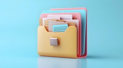 Digital Stationery with Organized Documents