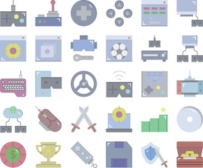 Gaming icon set
