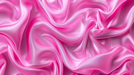 Obraz premium Elegant pastel silky fabric texture with smooth waves for fashion and luxury branding