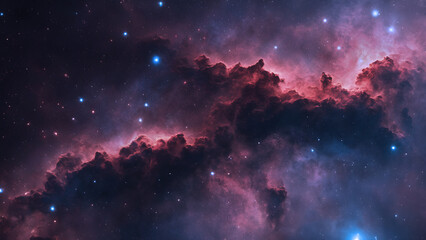 Deep space nebula with stars.