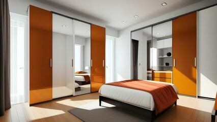 Fototapeta na wymiar interior of a bedroom