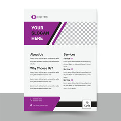 Flyer template layout vector design. Corporate business annual report, poster, Corporate Presentation, Flyer, Layout modern with Geometric shape