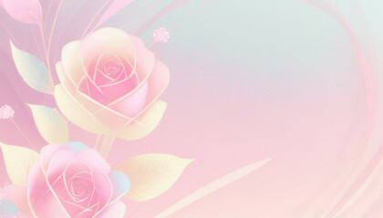 Pink rose flowers background- 760507744