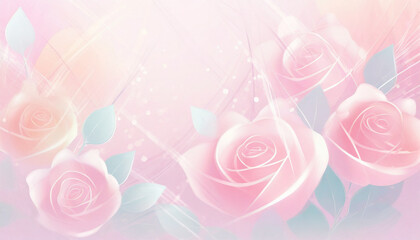 Pink rose flowers background- 760507746