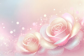 Pink rose flowers background- 760507747