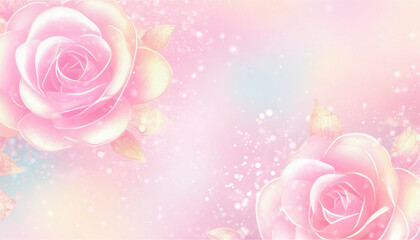 Pink rose flowers background- 760507768