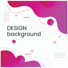 Colorful abstract background with gradient color. Template social media design with liquid shape.