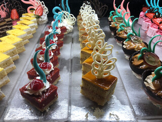 Fancy gourmet desserts