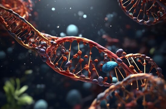 Visualization of colorful DNA