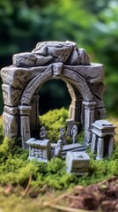 3D printed dolmens serving as portals to realms of enchantment and ancient sorcery