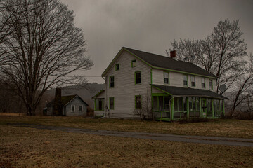 Abandoned farm house in the Delaware Water Gap National Recreation Area