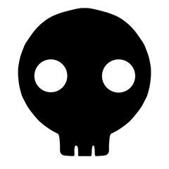 ガイコツ（黒）