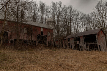 Abandoned barn in the Delaware Water Gap National Recreation Area