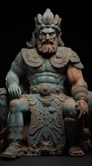 Fototapeta premium Deep sea explorations revealing terracotta figurines of ancient warriors