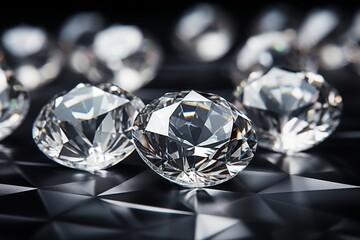 Exquisite diamonds elegantly showcase luxury and exceptional craftsmanship in fine jewelry