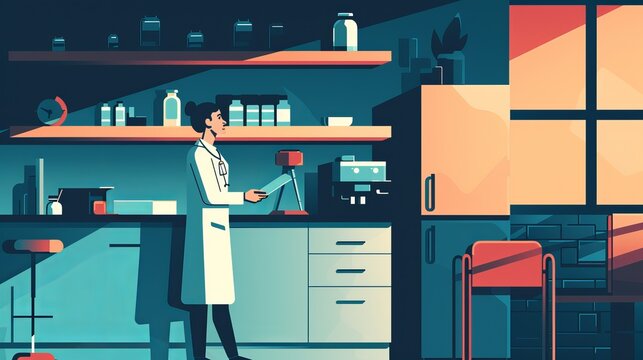 Conceptual logo of several employments