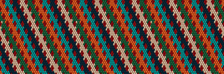 Fototapeta premium Seamless pattern in retro style, 60s, 70s, 80s