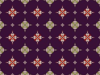 asian ikat seamless pattern traditional design illustration for background carpet clothing and home decoration 